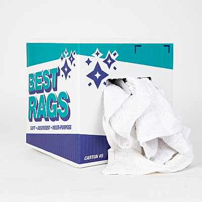 W69 Bar Mop Terry Wipers White 5lb Box (N-W69-5)