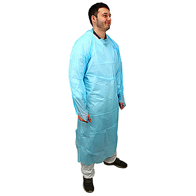 Impact 55 In. Isolation Gown L/s Elastic Wrists, Blue, 100/cs, Case Of 100 (MCPE-55B)