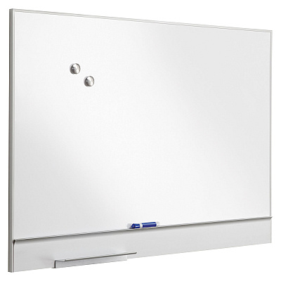 Iceberg Polarity Magnetic Dry Erase White Board, 48 x 32, White Surface, Silver Aluminum Frame (ICE31240)