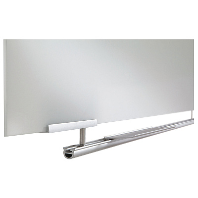Iceberg Clarity Glass Dry Erase Board with Aluminum Trim, 48 x 36, White Surface (ICE31140)