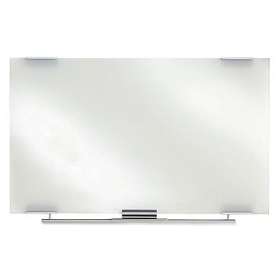 Iceberg Clarity Glass Dry Erase Board with Aluminum Trim, 48 x 36, White Surface (ICE31140)