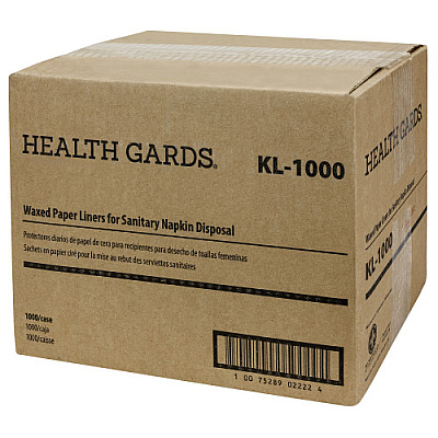 Hospeco Kraft Waxed Paper Receptacle Liner, Kraft/brown, 7.5" X 10.5" X 3", 1000/cs, Case Of 1000 (KL1000)
