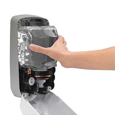 PURELL TFX Touch Free Dispenser, 1,200 mL, 6.5 x 4.5 x 10.58, Dove Gray (GOJ272012)