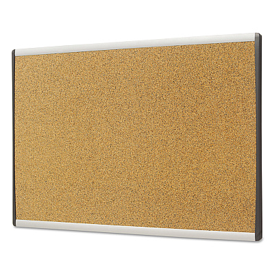Quartet ARC Frame Cubicle Cork Board, 24 x 14, Tan Surface, Silver Aluminum Frame (QRTARCB2414)