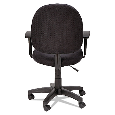 Alera Essentia Series Swivel Task Chair with Adjustable Arms, Supports Up to 275 lb, 17.71" to 22.44" Seat Height, Black (ALEVTA4810)