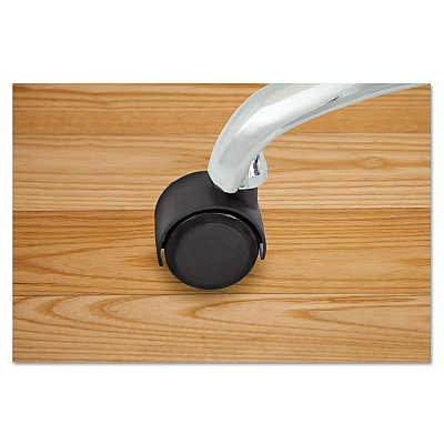 Master Caster Duet Dual Wheels, Grip Ring Type C Stem, 2" Soft Polyurethane Wheel, Matte Black, 5/Set (MAS64526)