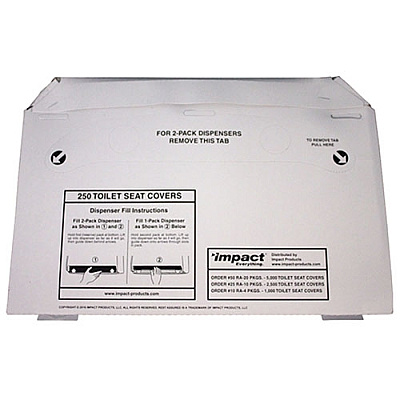 Cover Toilet Seat 1 2 Fold 25ra, Case Of 2500 (25121973)