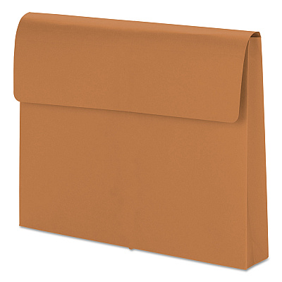 Smead Expanding Wallet with Hook and Loop Closure, 2" Expansion, 1 Section, Hook/Loop Closure, Letter Size, Redrope (SMD77142)