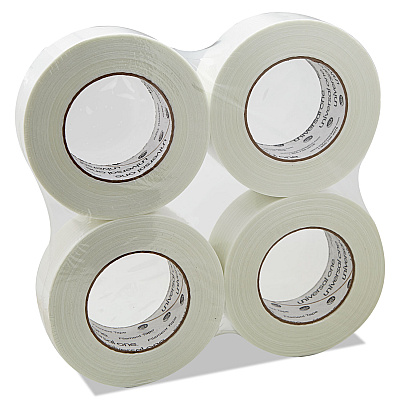 Universal 350# Premium Filament Tape, 3" Core, 48 mm x 54.8 m, Clear (UNV31648)