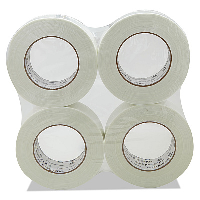Universal 350# Premium Filament Tape, 3" Core, 48 mm x 54.8 m, Clear (UNV31648)