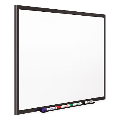 Quartet Classic Series Porcelain Magnetic Dry Erase Board, 60 x 36, White Surface, Black Aluminum Frame (QRT2545B)
