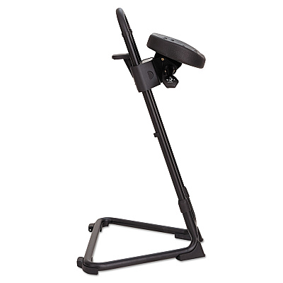 Alera SS Series Sit/Stand Adjustable Stool, Supports Up to 300 lb, Black (ALESS600)