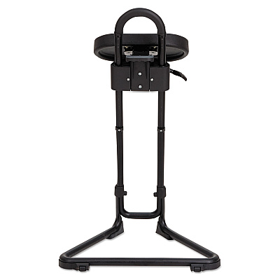 Alera SS Series Sit/Stand Adjustable Stool, Supports Up to 300 lb, Black (ALESS600)