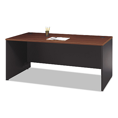 Bush Series C Collection Desk Shell, 71.13" x 29.38" x 29.88", Hansen Cherry/Graphite Gray (BSHWC24436)