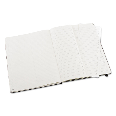 Moleskine Professional Notebook, 1-Subject, Narrow Rule, Black Hardcover, (192) 9.75 x 7.5 Sheets (PROPFNTB4HBK)