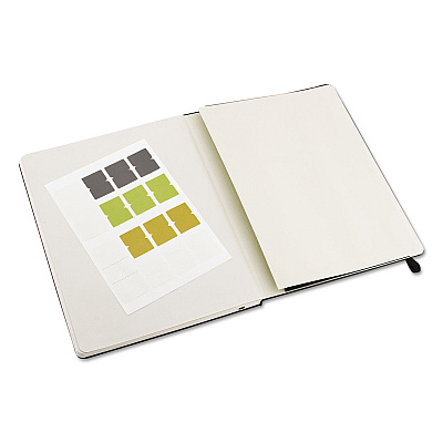 Moleskine Professional Notebook, 1-Subject, Narrow Rule, Black Hardcover, (192) 9.75 x 7.5 Sheets (PROPFNTB4HBK)