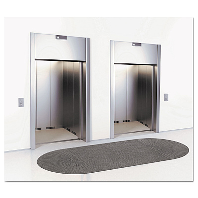 Guardian EcoGuard Diamond Floor Mat, Double Fan, 36 x 96, Charcoal (MLLEGDDF030804)