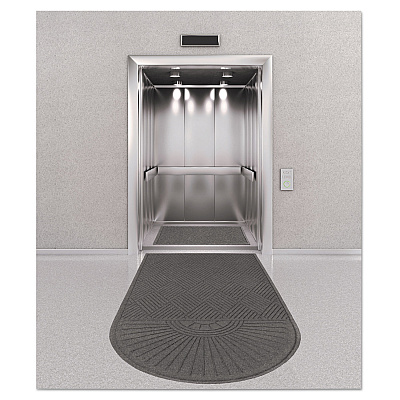 Guardian EcoGuard Diamond Floor Mat, Single Fan, 36 x 72, Charcoal (MLLEGDSF030604)