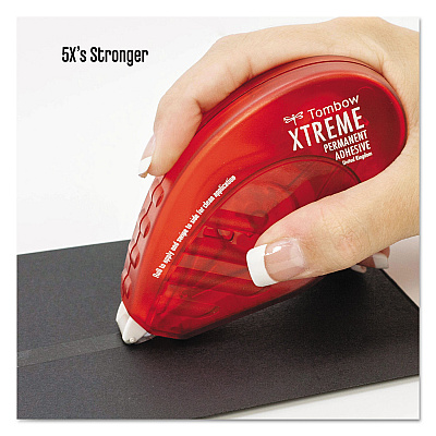 Tombow High Performance Adhesive Refill, 0.33" x 39.33 ft, Dries Clear (TOM62128)