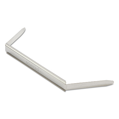 Universal Two-Piece Two-Prong Paper Fastener Bases, 1" Capacity, 2.75" Center to Center, Silver, 100/Box (UNV81011)
