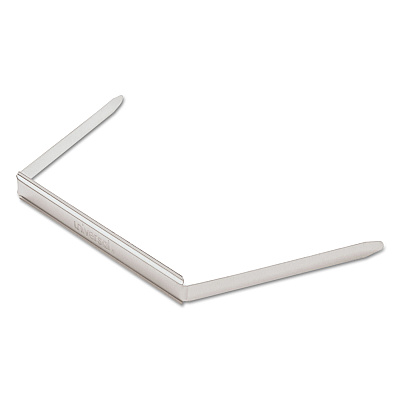 Universal Two-Piece Two-Prong Paper Fastener Bases, 2" Capacity, 2.75" Center to Center, Silver, 100/Box (UNV81012)