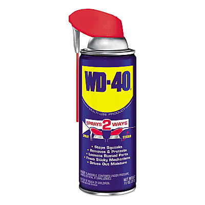 WD-40 Smart Straw Spray Lubricant, 11 oz Aerosol Can, 12/Carton (WDF490040)