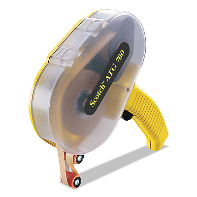 Scotch Adhesive Transfer Tape Applicator, For Rolls Up to 0.5 to x 1,296", Yellow (MMMATG700)