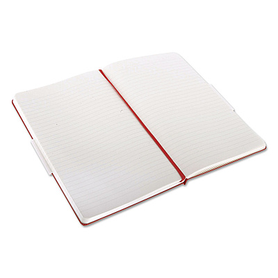 Moleskine Classic Colored Hardcover Notebook, 1-Subject, Narrow Rule, Red Cover, (240) 8.25 x 5 Sheets (HBGQP060R)