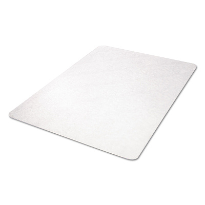 deflecto EconoMat All Day Use Chair Mat for Hard Floors, Flat Packed, 46 x 60, Clear (DEFCM21442F)