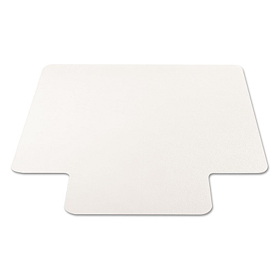 deflecto EconoMat All Day Use Chair Mat for Hard Floors, Flat Packed, 36 x 48, Lipped, Clear (DEFCM21112)