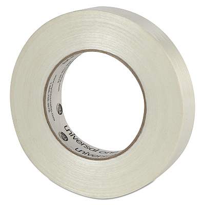 Universal 350# Premium Filament Tape, 3" Core, 24 mm x 54.8 m, Clear (UNV31624)