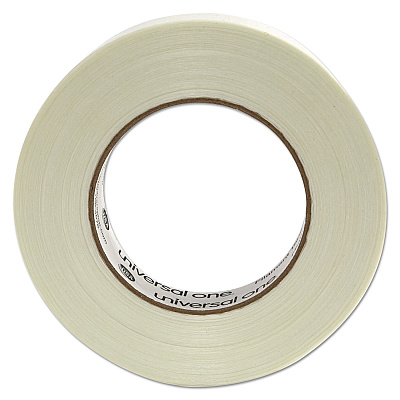 Universal 350# Premium Filament Tape, 3" Core, 24 mm x 54.8 m, Clear (UNV31624)