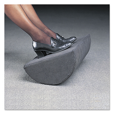 Safco Half-Cylinder Padded Foot Cushion, 17.5w x 11.5d x 6.25h, Black (SAF92311)