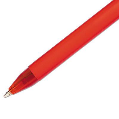 Paper Mate ComfortMate Ultra Ballpoint Pen, Stick, Medium 1 mm, Red Ink, Red Barrel, Dozen (PAP6120187)