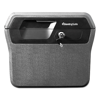 Sentry Safe Waterproof Fire-Resistant File, 0.66 cu ft,16.63w x 13.88d x 14.13h, Charcoal Gray (SENFHW40100)