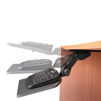 Bush Articulating Keyboard Tray Accessory, 24.63w X 22.25d, Galaxy (BSHAC9980103)