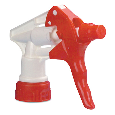 Boardwalk Trigger Sprayer 250, 9.25" Tube Fits 32 oz Bottles, Red/White, 24/Carton (BWK09229)