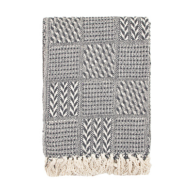 Common Ground Throw 50x70 Block Pattern, Case Of 12 (THROW-BLK-50X70-CS)
