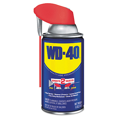 WD-40 Smart Straw Spray Lubricant, 8 oz Aerosol Can, 12/Carton (WDF490026)