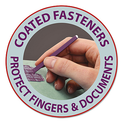 Smead Recycled Pressboard Folders, Two SafeSHIELD Coated Fasteners, 2/5-Cut: R of C, 2" Expansion, Letter Size, Gray-Green, 25/Box (SMD14982)