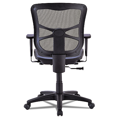 Alera Elusion Series Mesh Mid-Back Swivel/Tilt Chair, Supports Up to 275 lb, 17.9" to 21.6" Seat Height, Black (ALEEL42B18)