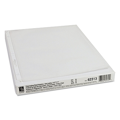 C-Line Side Loading Polypropylene Sheet Protectors, Clear, 2", 11 x 8.5, 50/Box (CLI62313)