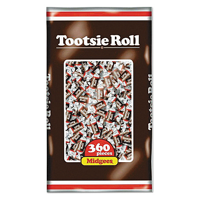 Tootsie Roll Midgees, Original, 38.8 oz Bag, 360 Pieces (TOO7806)