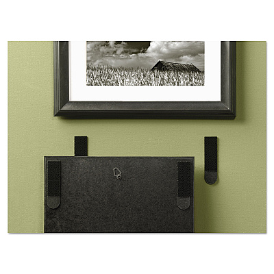 Command Picture Hanging Strips, Removable, Holds Up to 3 lbs per Pair, 0.75 x 2.75, Black, 4 Pairs/Pack (MMM17201BLKES)