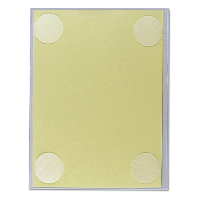 C-Line Cubicle Keepers Hook and Loop-Backed Display, 9.2 x 11.41, Velcro Mount, Clear, 25/Pack (CLI38991)