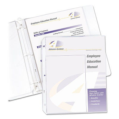 C-Line Super Heavyweight Poly Sheet Protectors, Non-Glare, 2", 11 x 8.5, 50/Box (CLI61008)