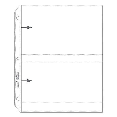 C-Line Clear Photo Pages for Four 5 x 7 Photos, 3-Hole Punched, 11.25 x 8.13, 50/Box (CLI52572)