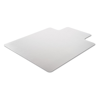 Alera Moderate Use Studded Chair Mat for Low Pile Carpet, 36 x 48, Lipped, Clear (ALEMAT3648CLPL)