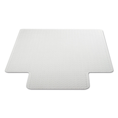 Alera Moderate Use Studded Chair Mat for Low Pile Carpet, 36 x 48, Lipped, Clear (ALEMAT3648CLPL)
