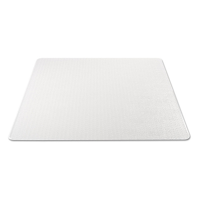 Alera Moderate Use Studded Chair Mat for Low Pile Carpet, 46 x 60, Rectangular, Clear (ALEMAT4660CLPR)